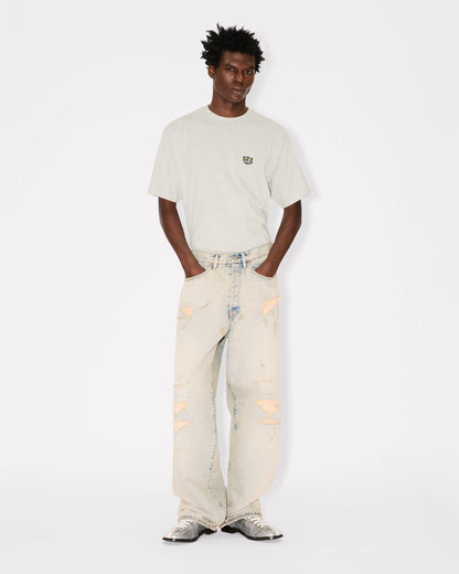 Kenzo Wild Tiger Embroidered Tshirt In Cotton