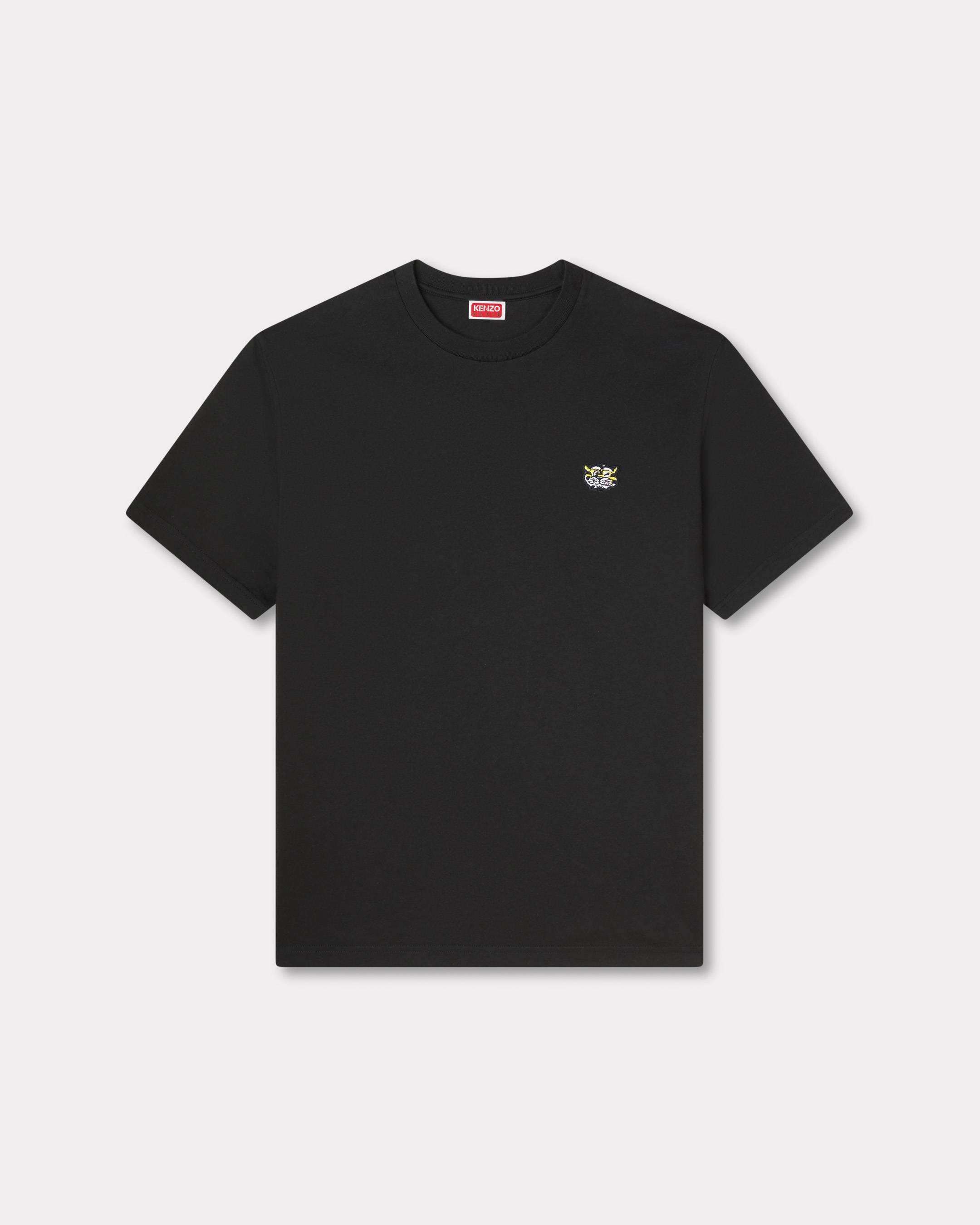 Kenzo Wild Tiger Embroidered Tshirt In Cotton