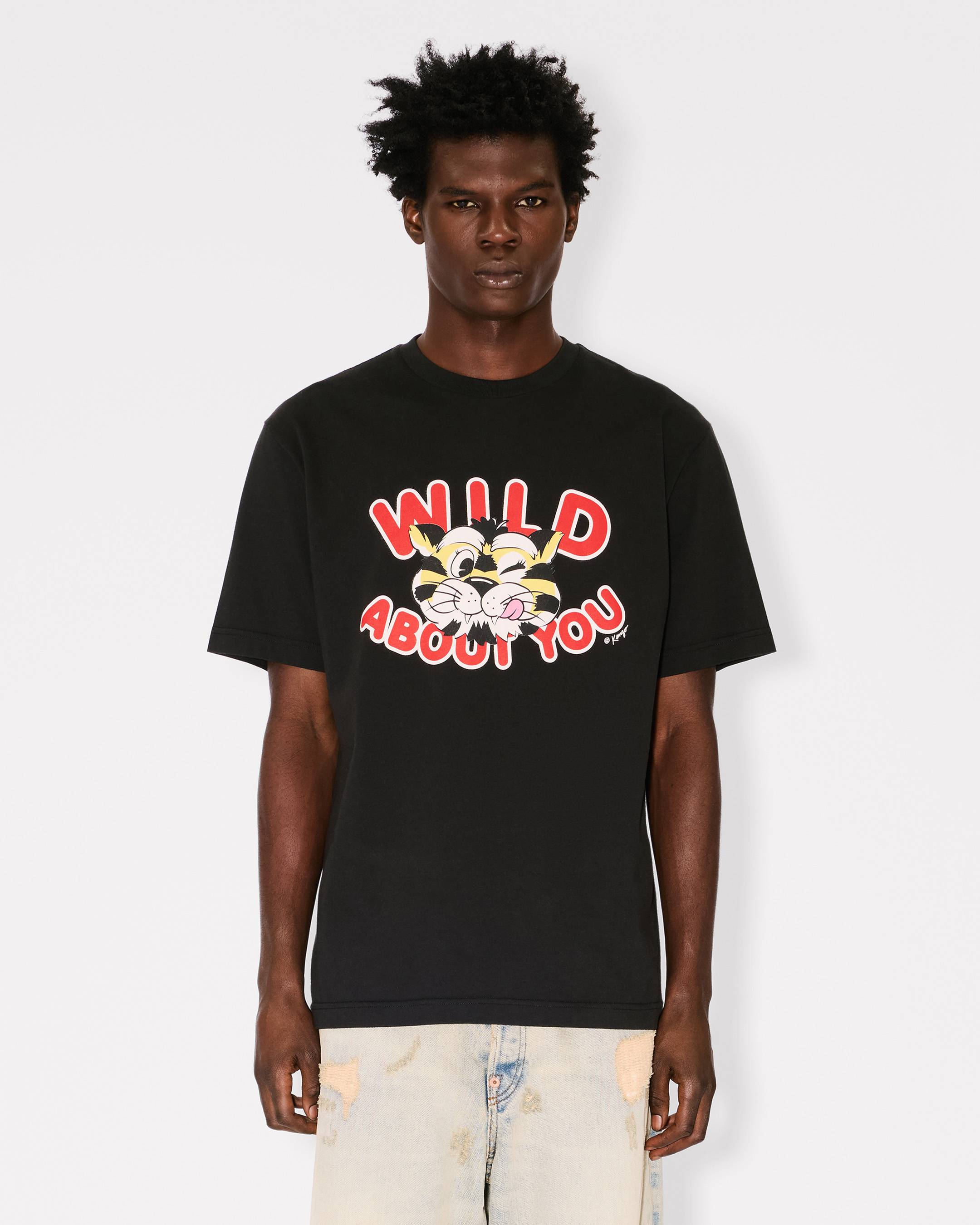 Kenzo Wild Tiger Tshirt In Cotton