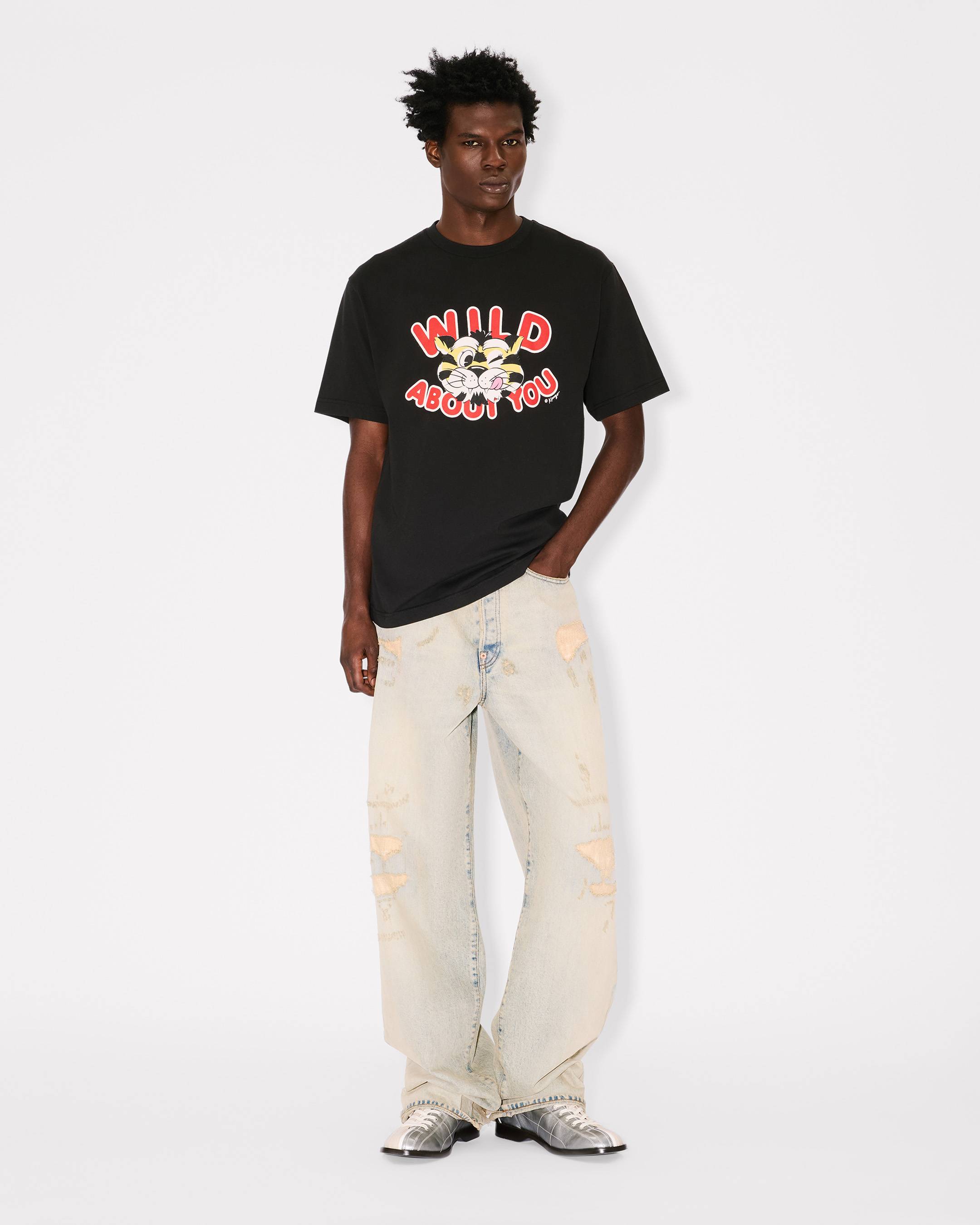 Kenzo Wild Tiger Tshirt In Cotton