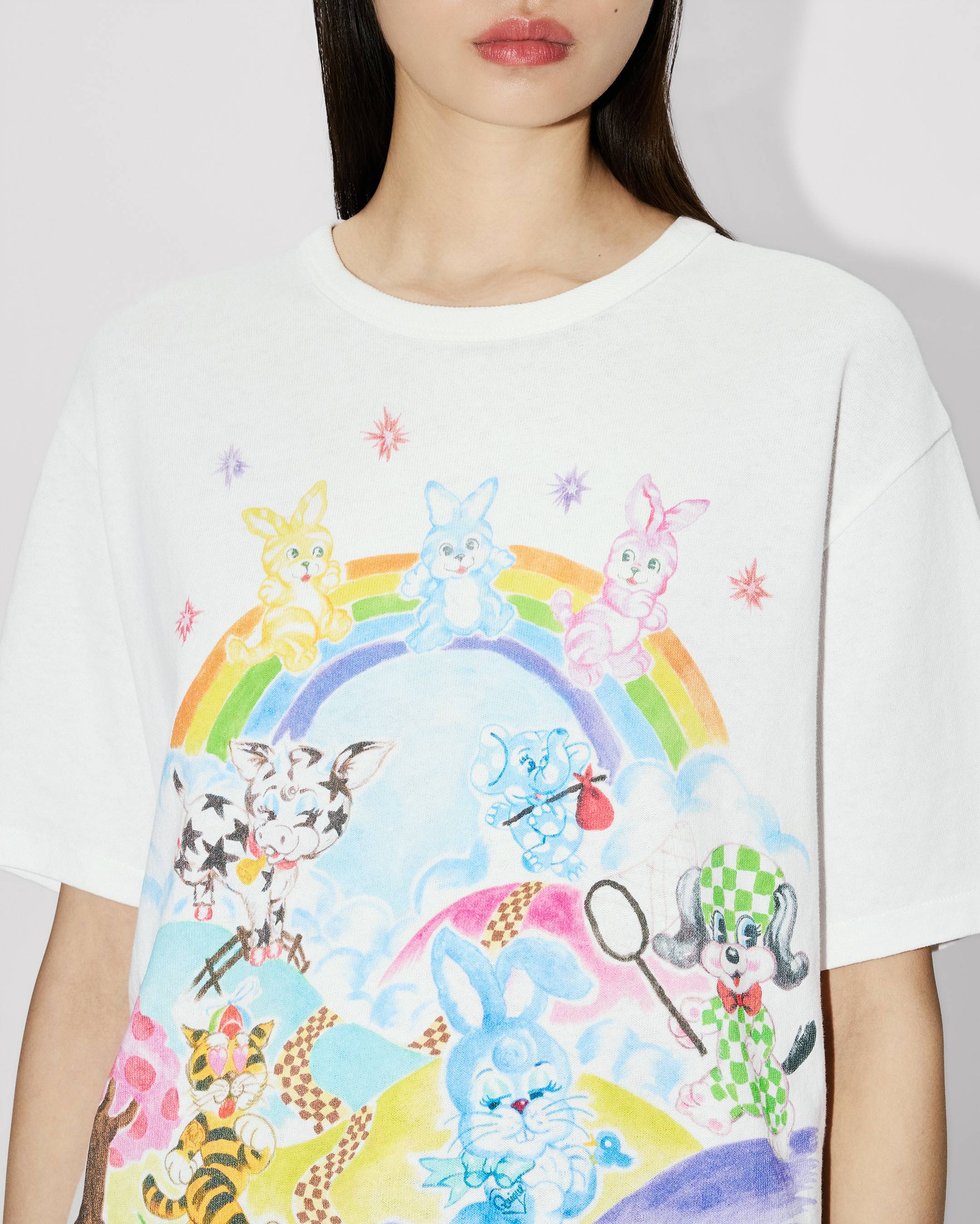 Kenzo Cartoon Genderless Tshirt In Cotton