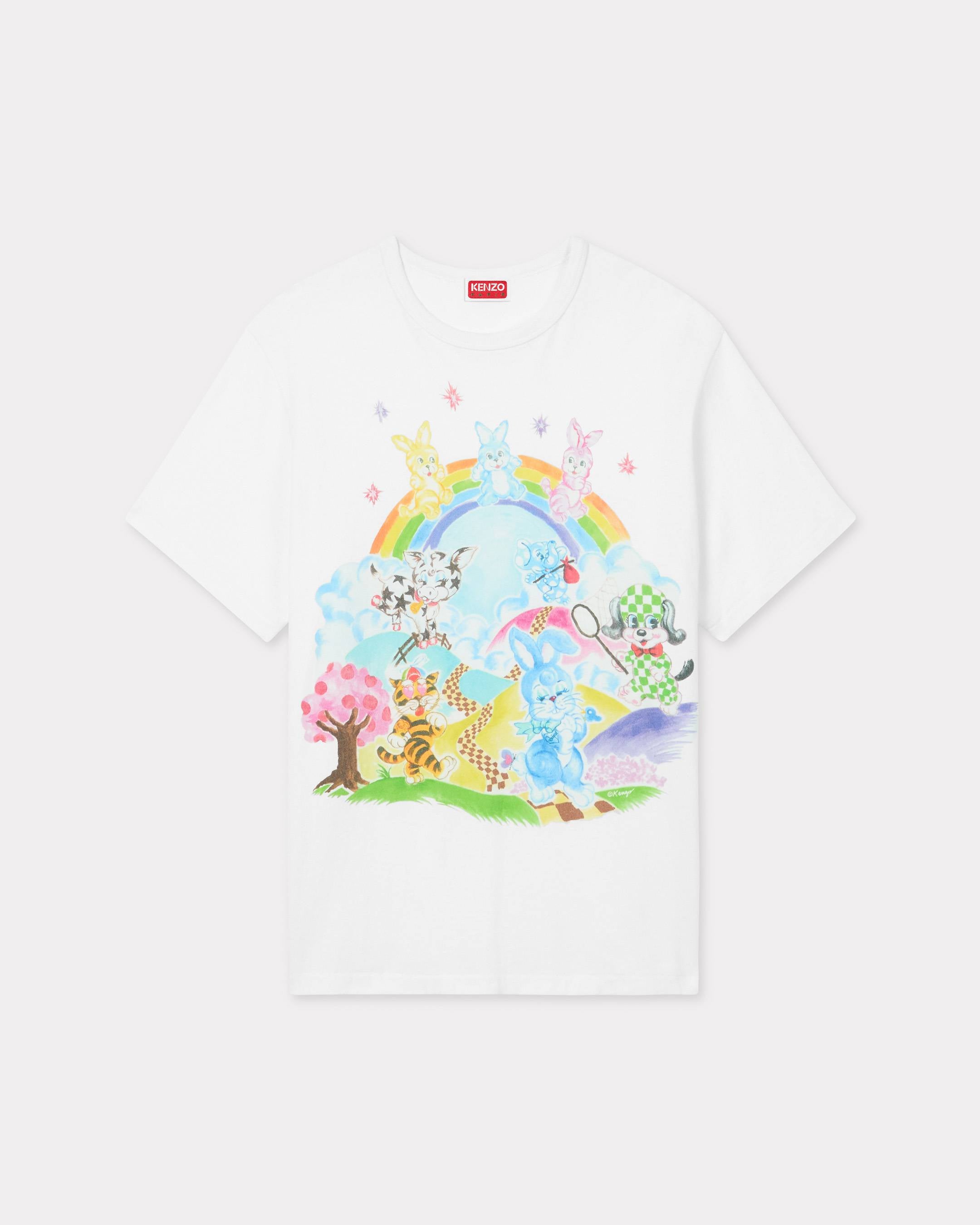 Kenzo Cartoon Genderless Tshirt In Cotton