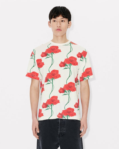 Kenzo Archive Rose Tshirt In Cotton