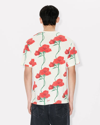 Kenzo Archive Rose Tshirt In Cotton
