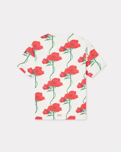 Kenzo Archive Rose Tshirt In Cotton
