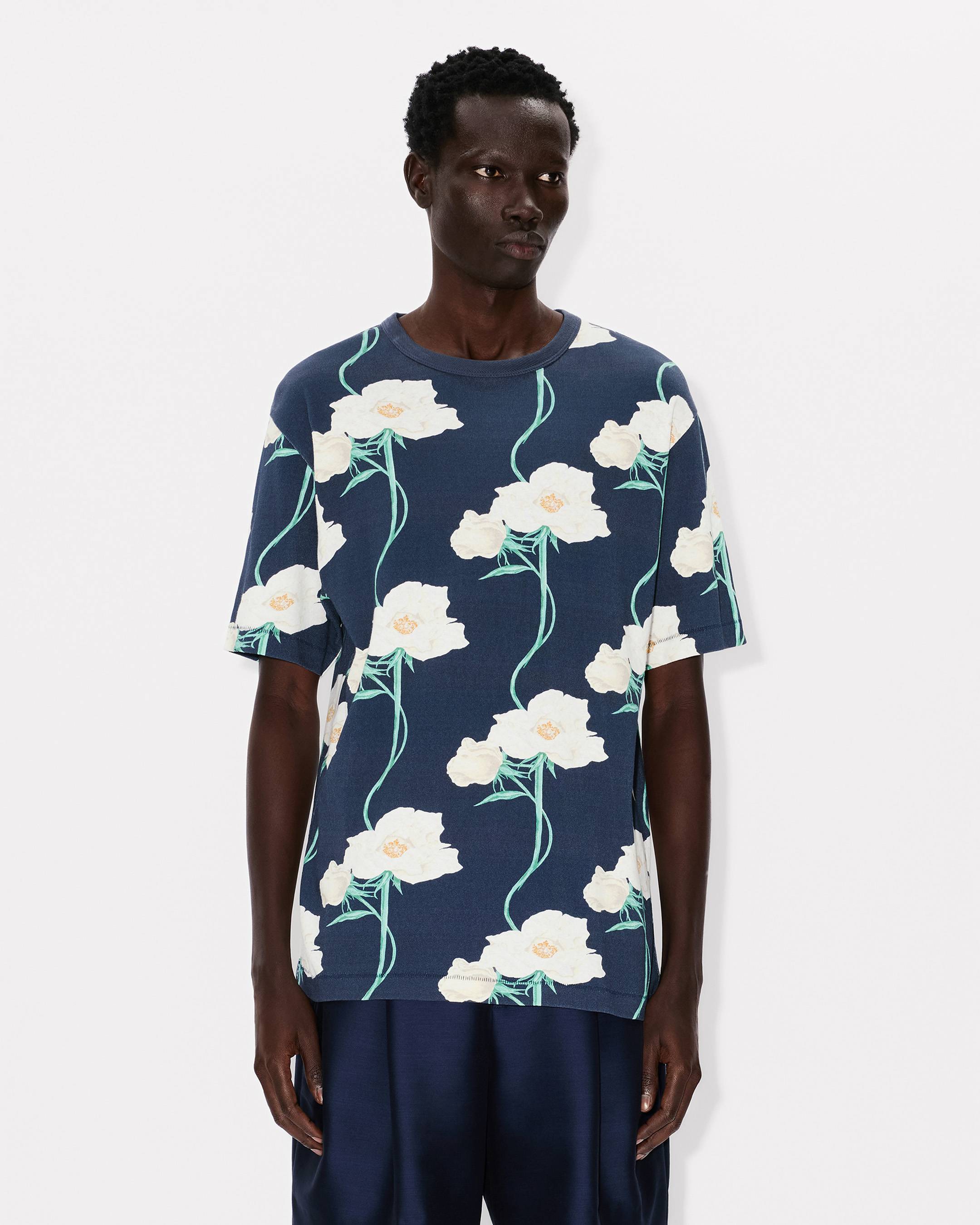 Kenzo Archive Rose Tshirt In Cotton