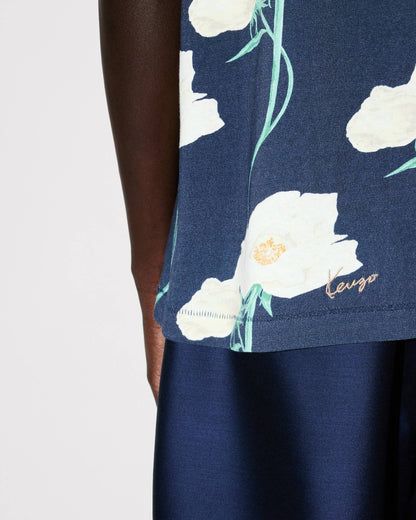 Kenzo Archive Rose Tshirt In Cotton