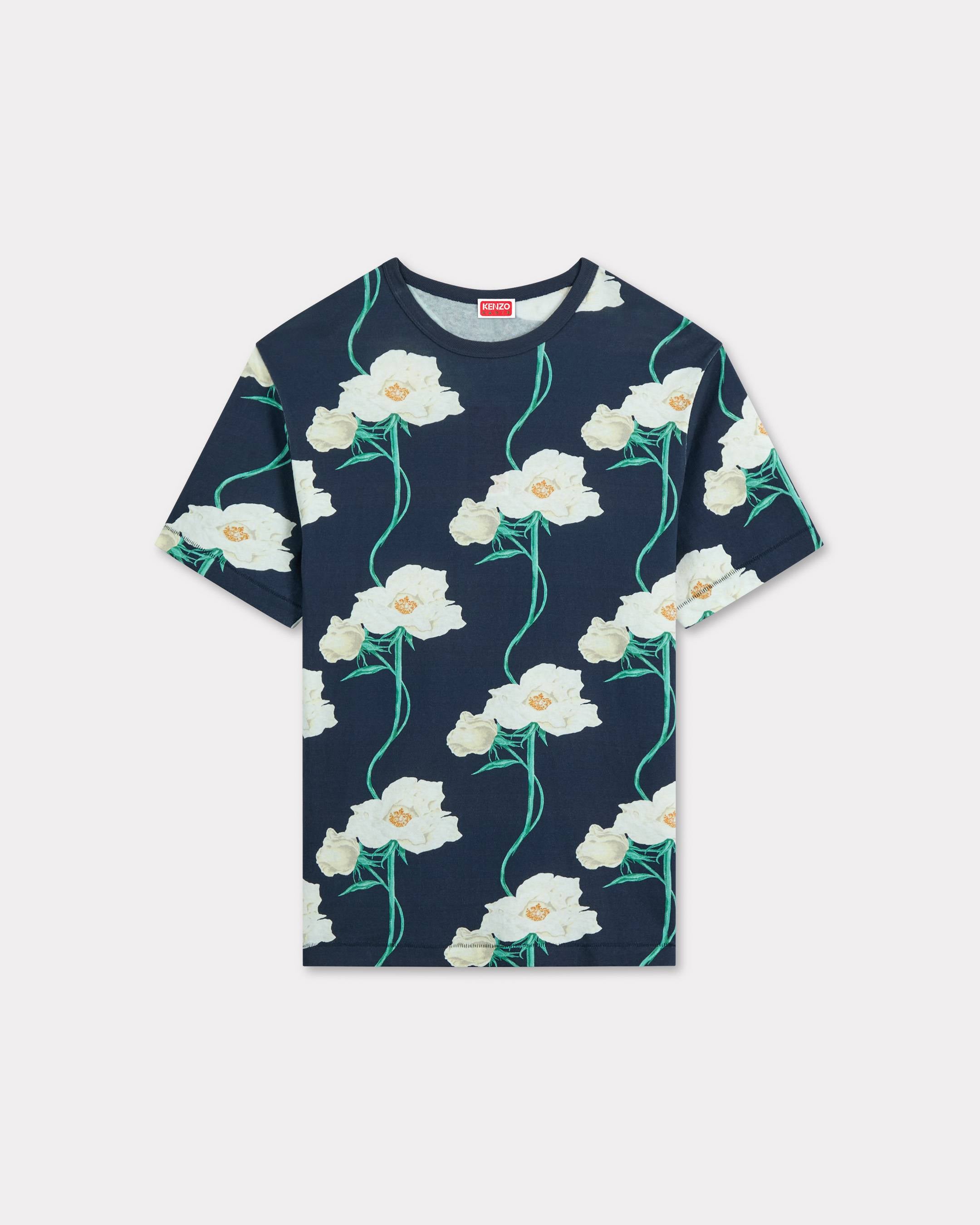 Kenzo Archive Rose Tshirt In Cotton