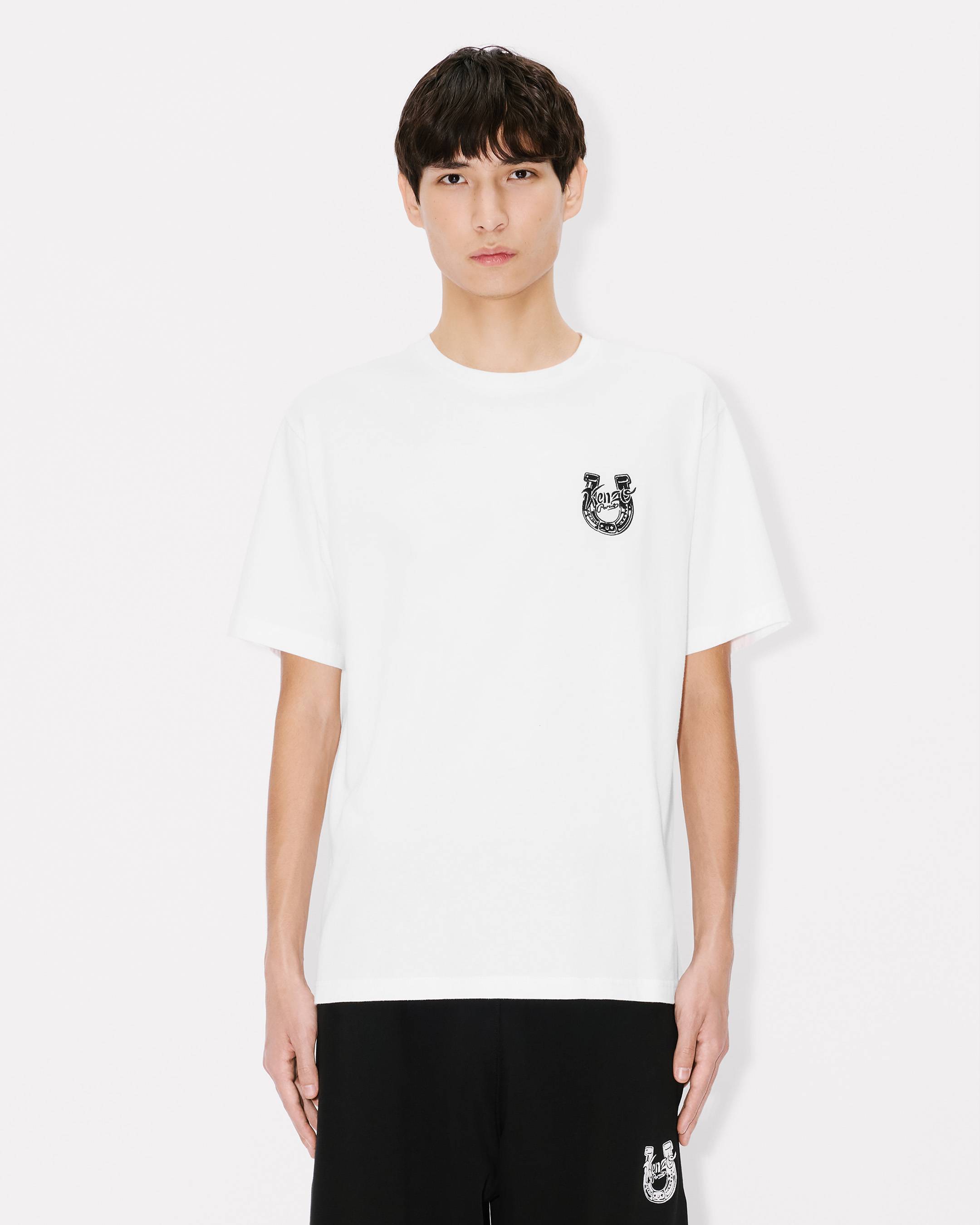 Kenzo Lunar New Year Embroidered Tshirt In Cotton