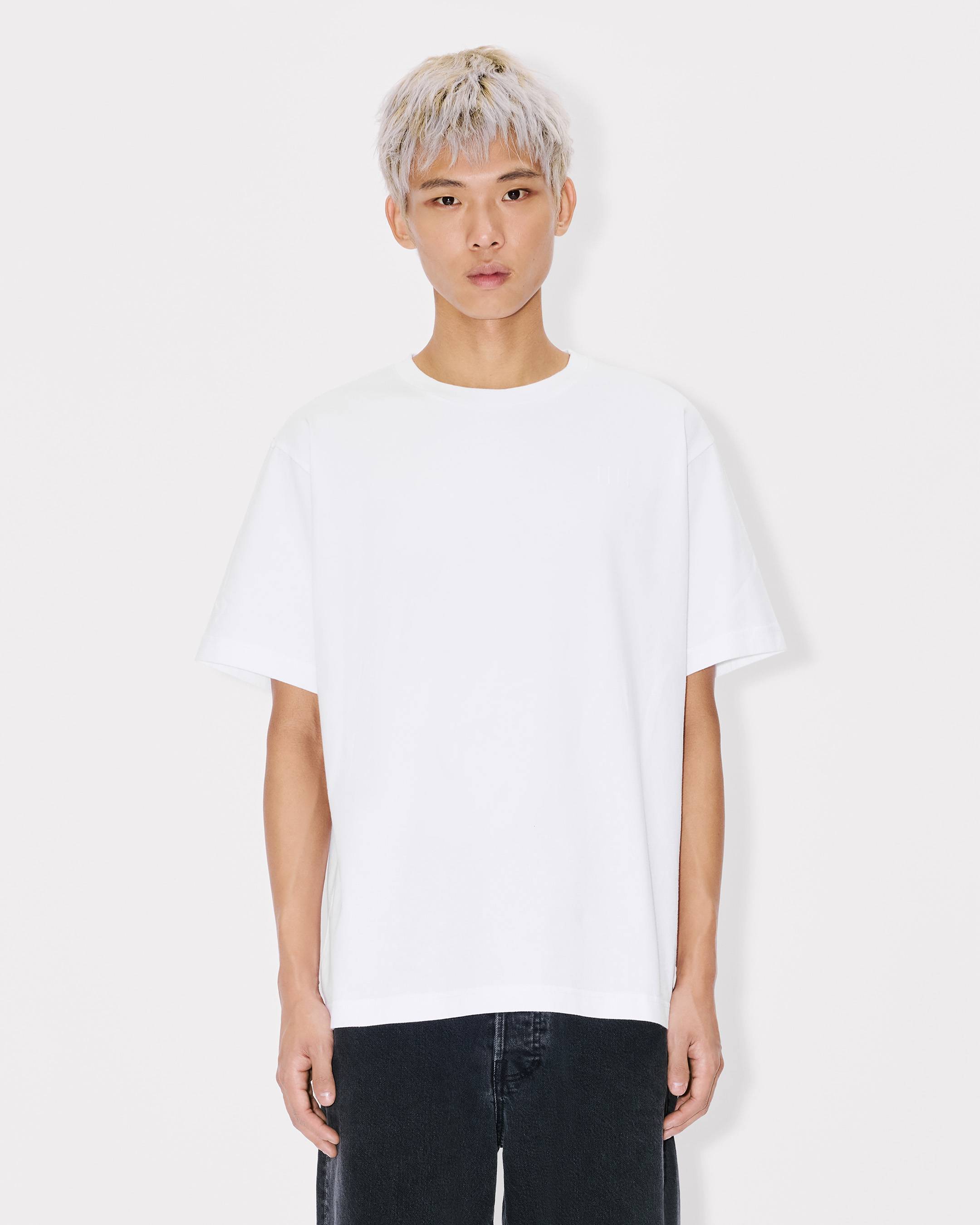 Kenzo Boke Flower 20 Embroidered Oversized Tshirt In Cotton