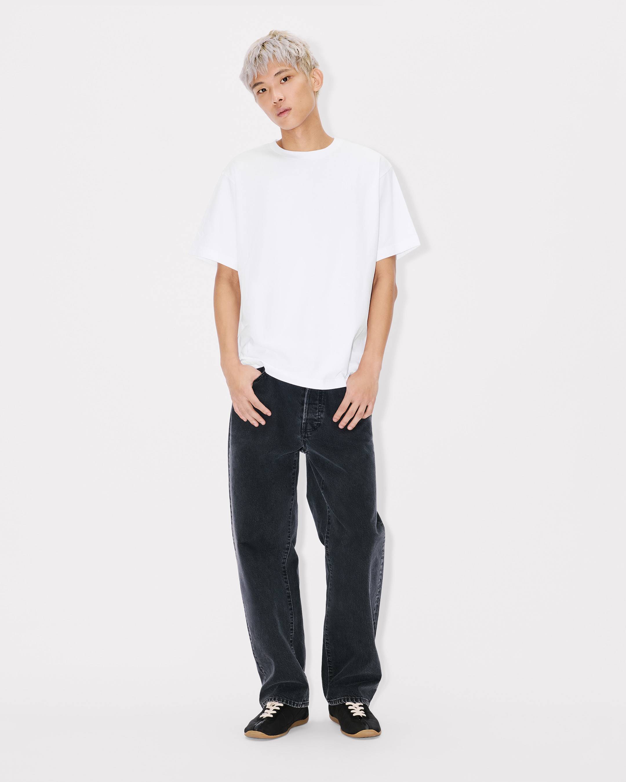 Kenzo Boke Flower 20 Embroidered Oversized Tshirt In Cotton