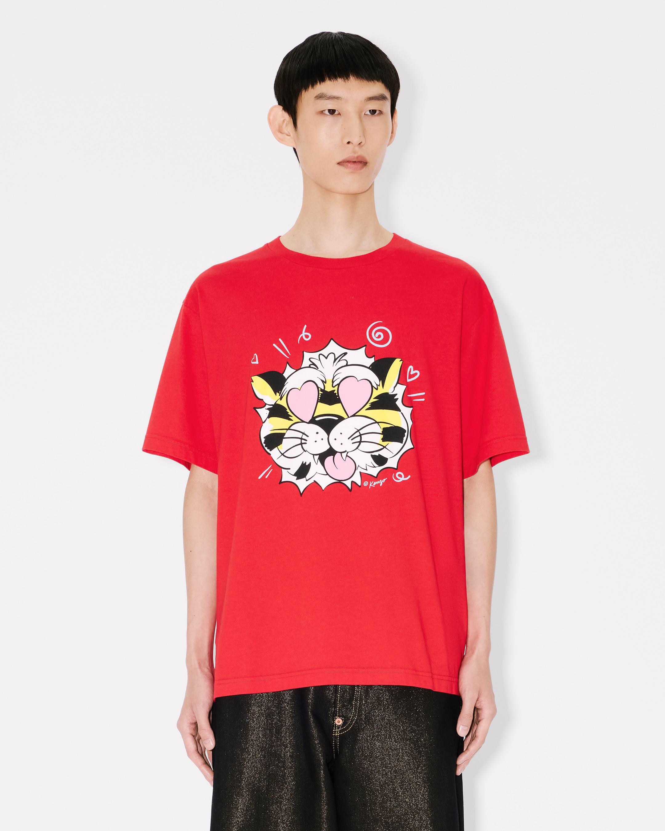 Kenzo Wild Tiger Oversized Tshirt In Cotton