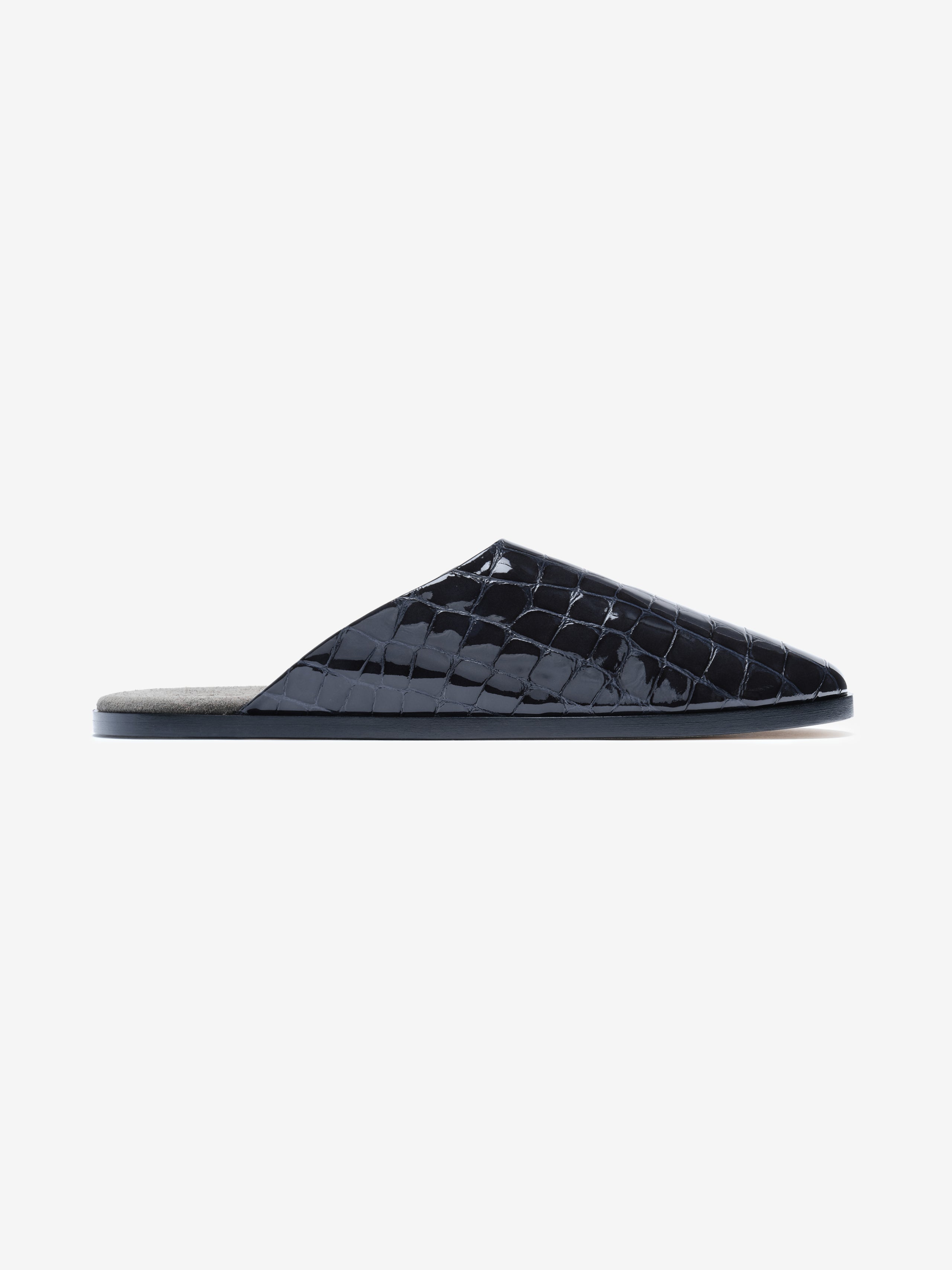 Essentials Croc Printed Slippers Midnight Blue