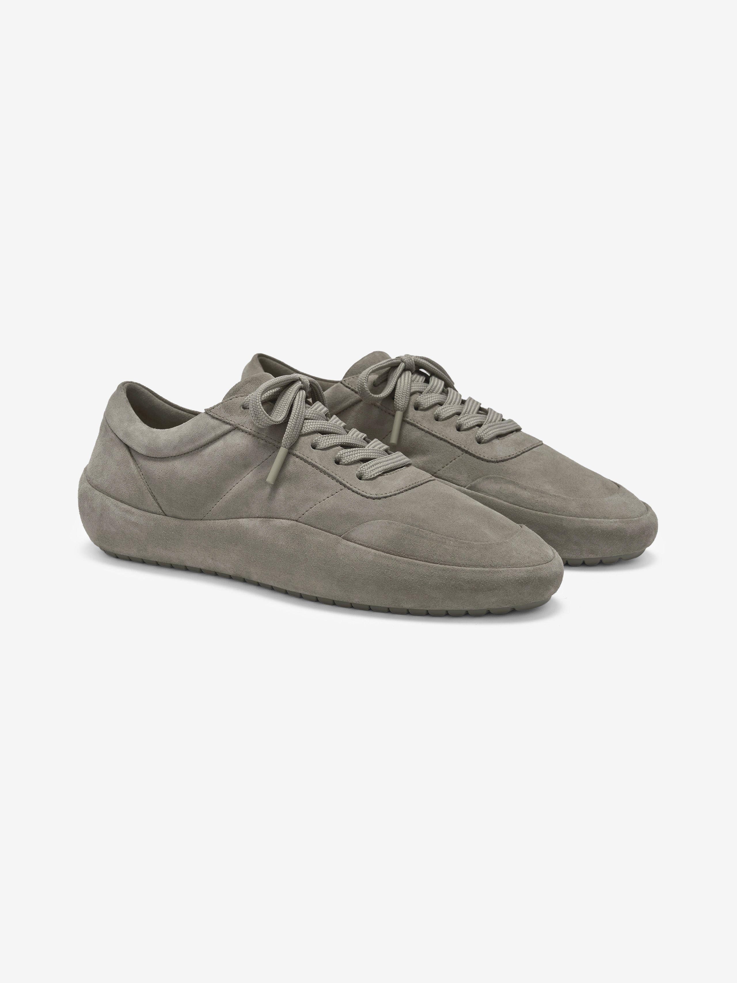 Essentials Suede Lace Up Runner Taupe