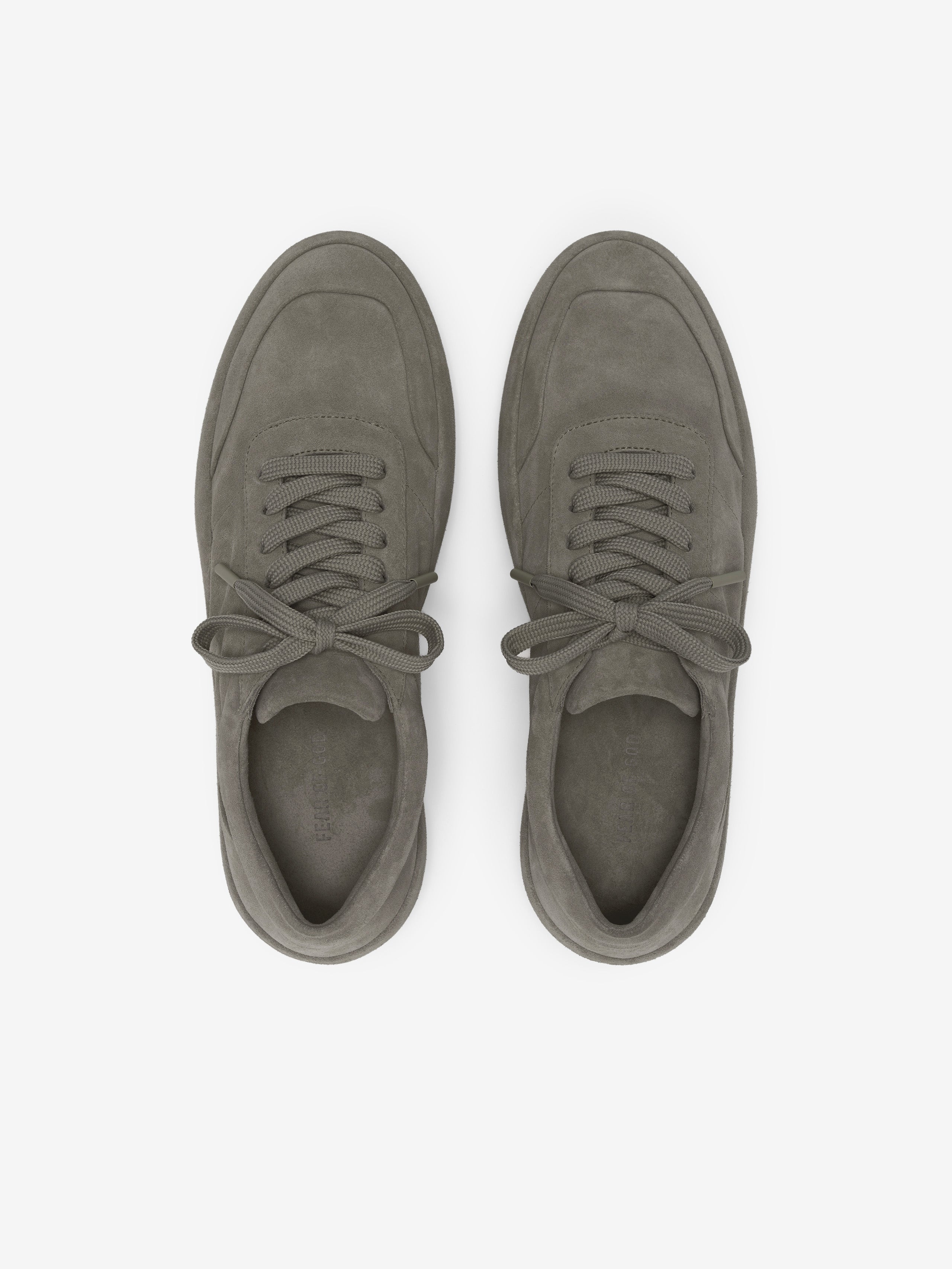 Essentials Suede Lace Up Runner Taupe