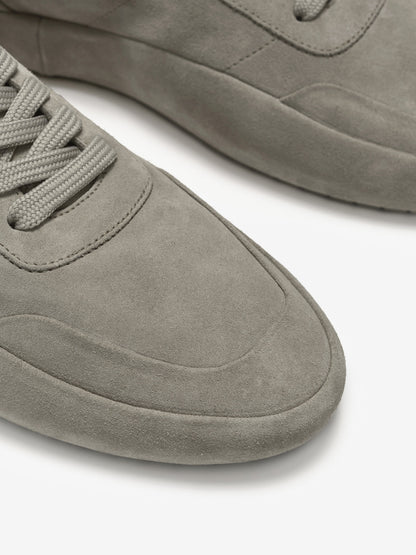 Essentials Suede Lace Up Runner Taupe