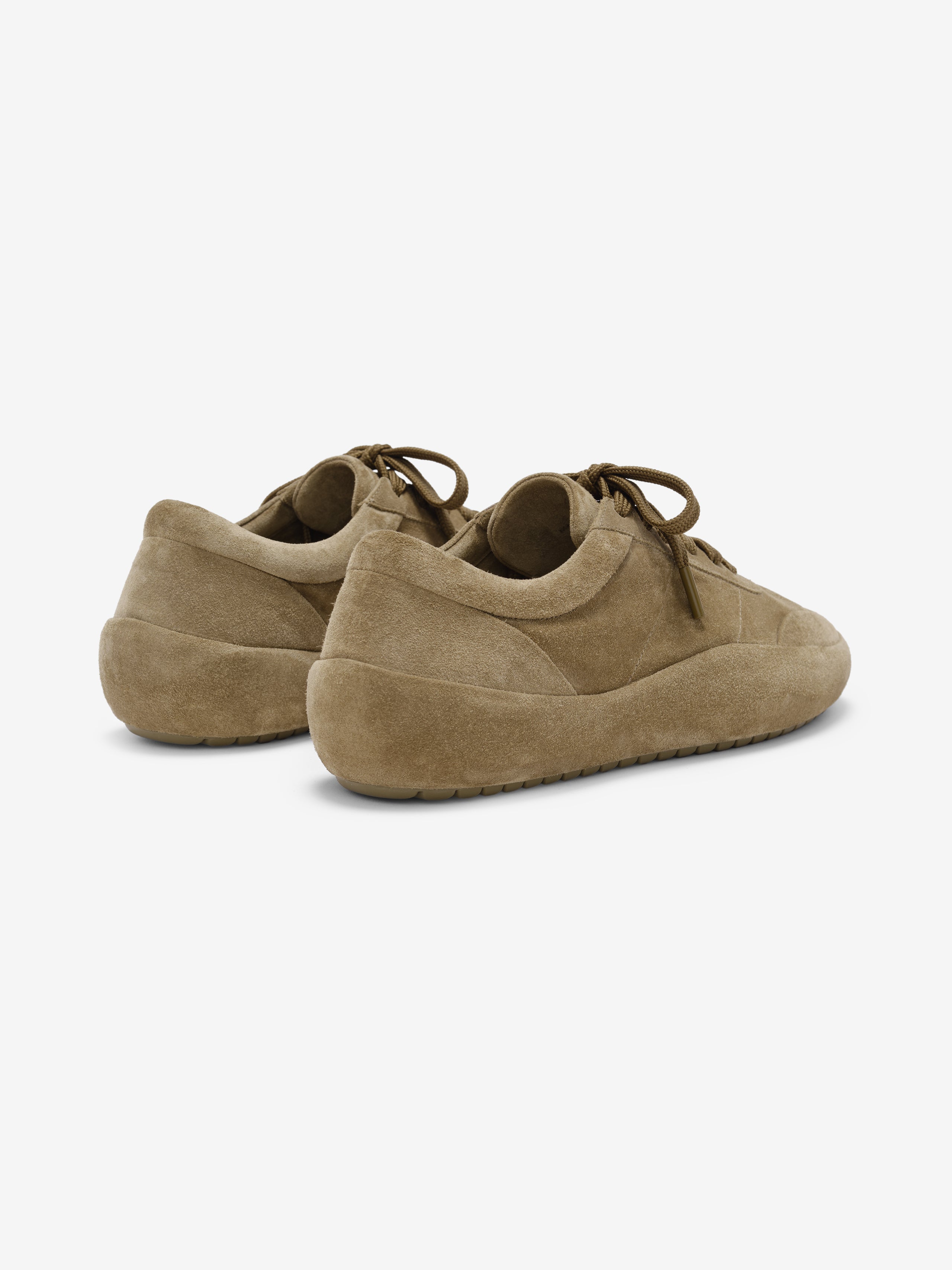 Essentials Suede Lace Up Runner Sand