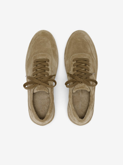 Essentials Suede Lace Up Runner Sand