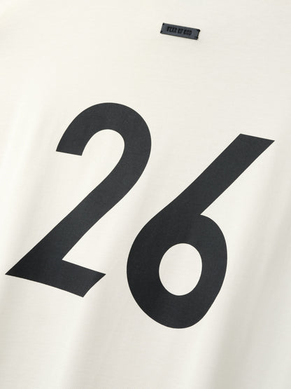 Essentials Cotton Rayon "26" Ss Tee Dirty Ivory