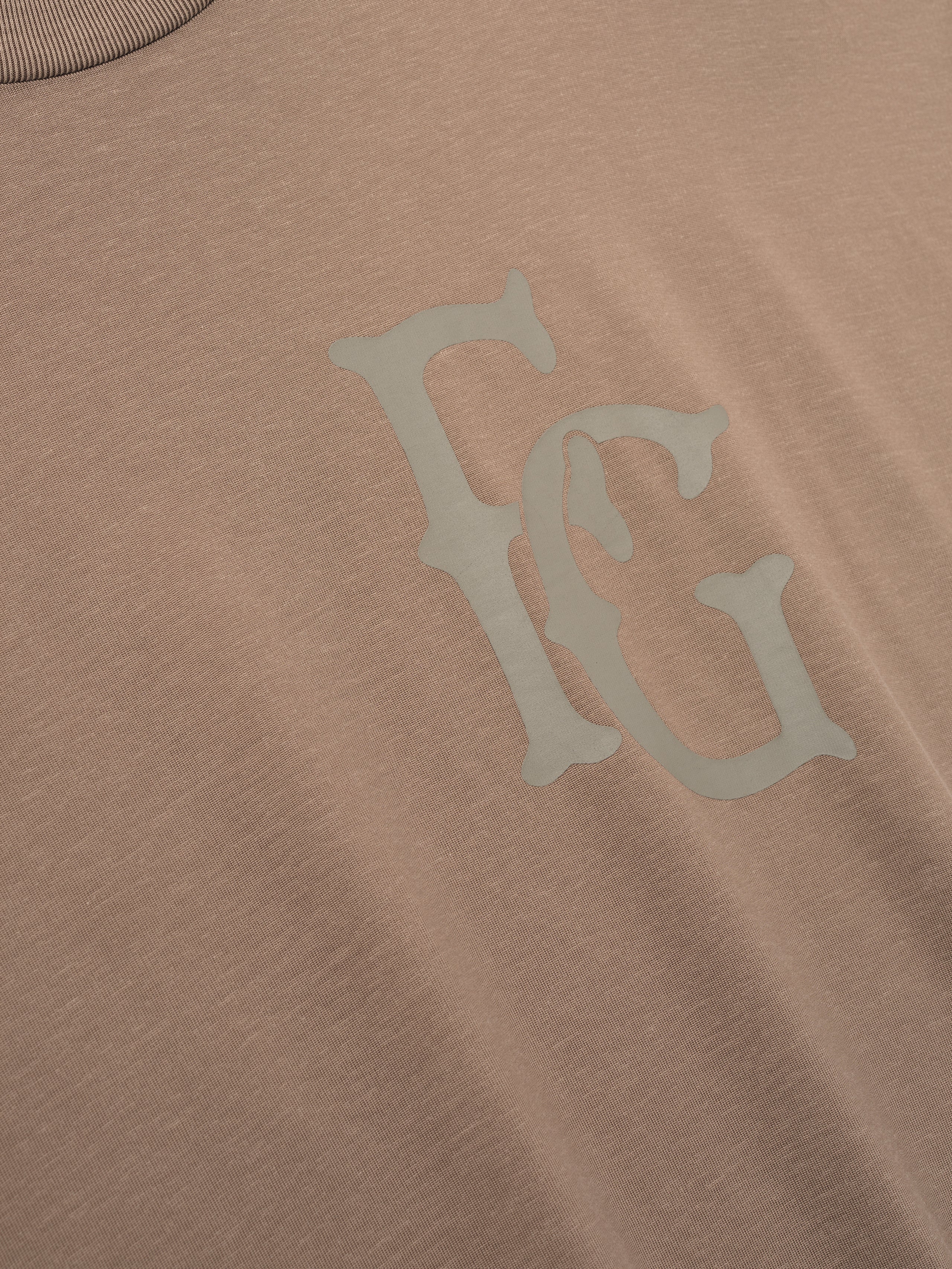 Essentials Cotton Rayon 43 Tee Dune Pearl