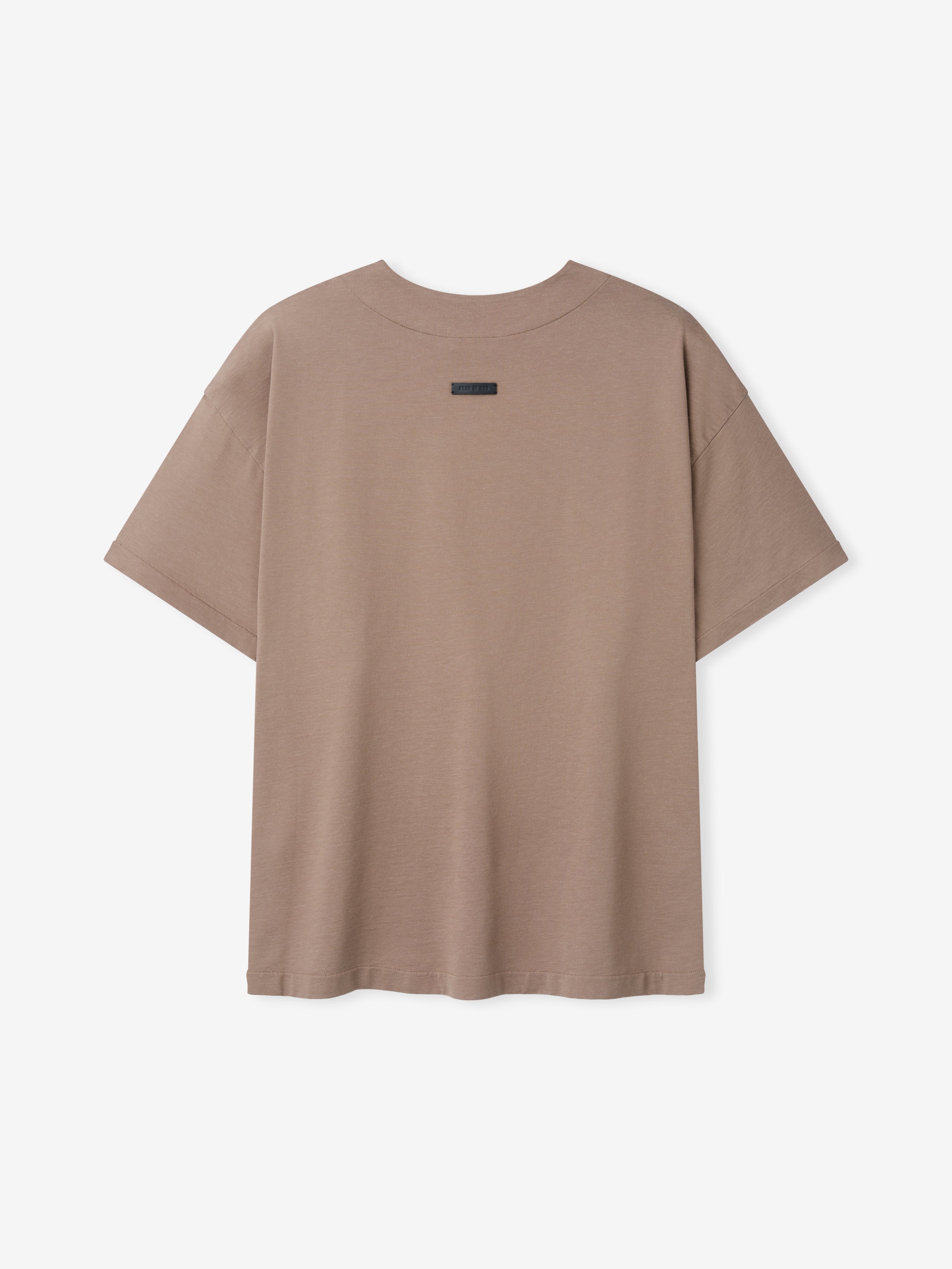 Essentials Clean Neck Short Sleeve Tee Dune Pearl