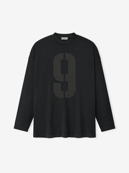Essentials 9 Long Sleeve Tee Black