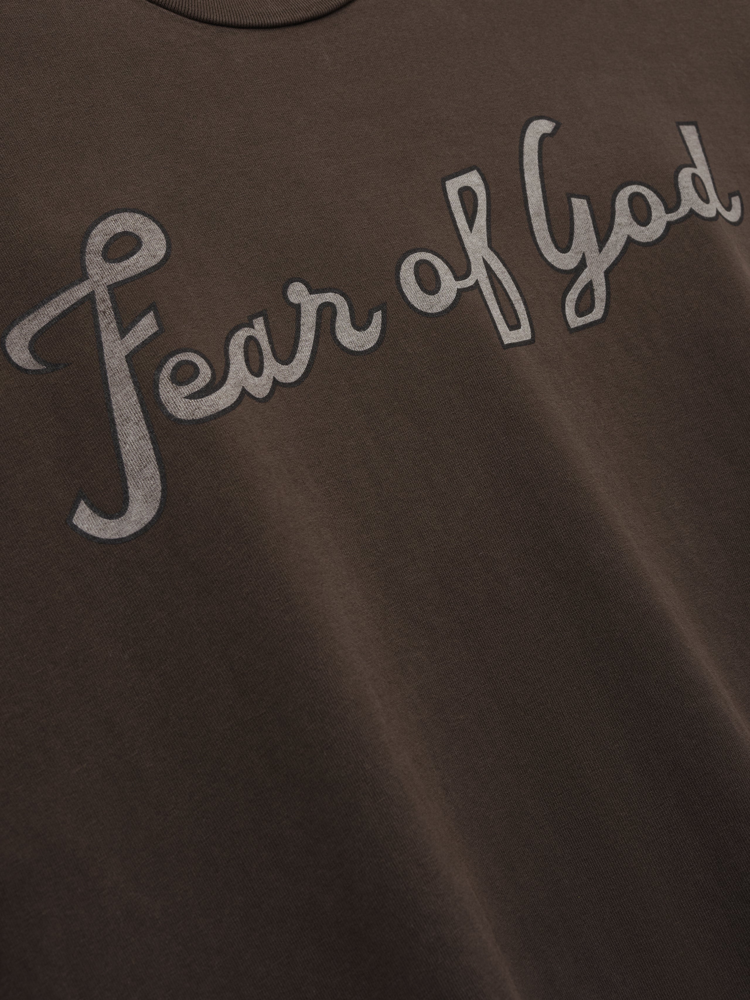 Essentials Fear Of God, 43 Tee Dark Brown