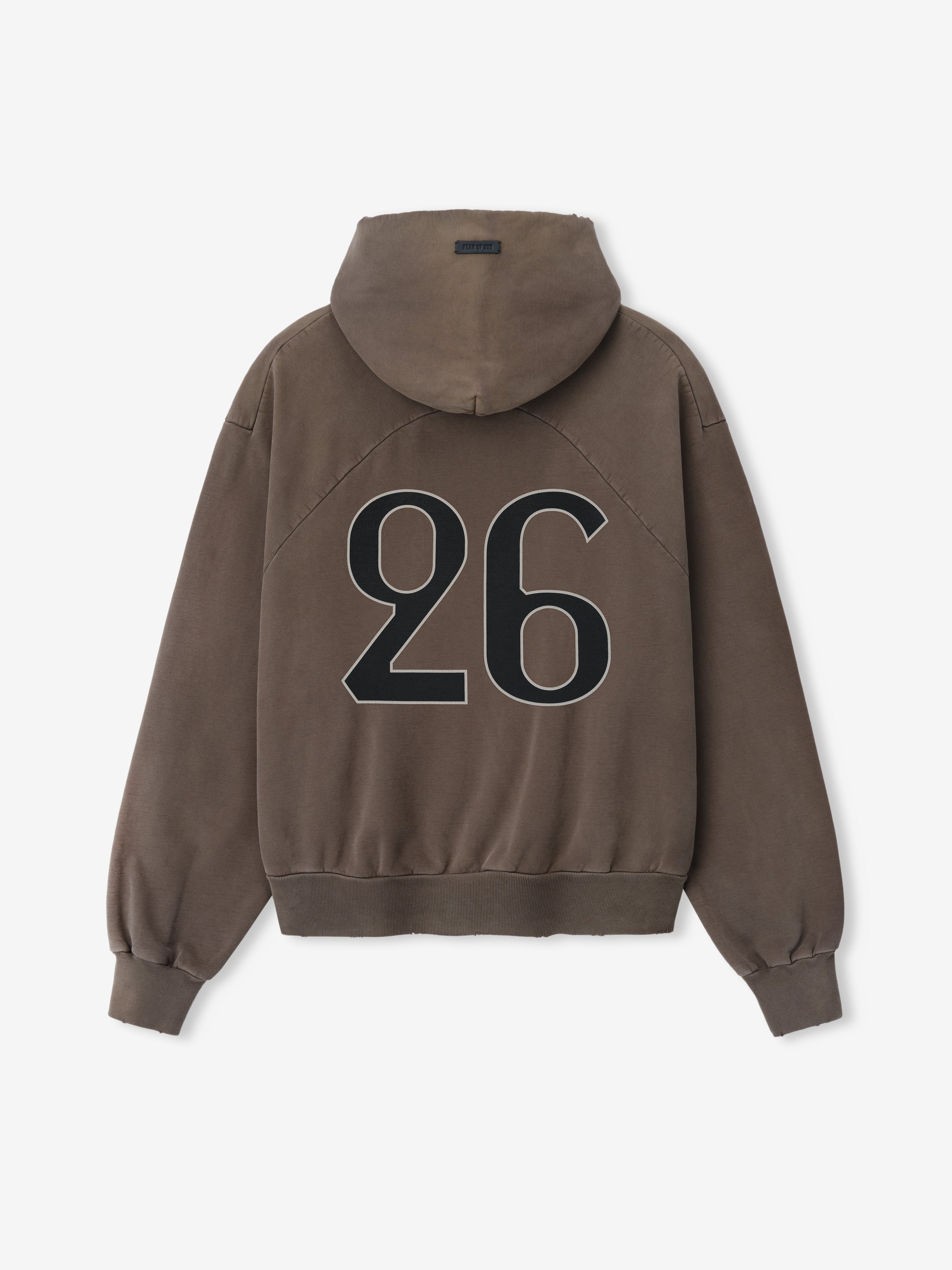 Essentials 26 Classic Half Raglan Hoodie Faded Brown