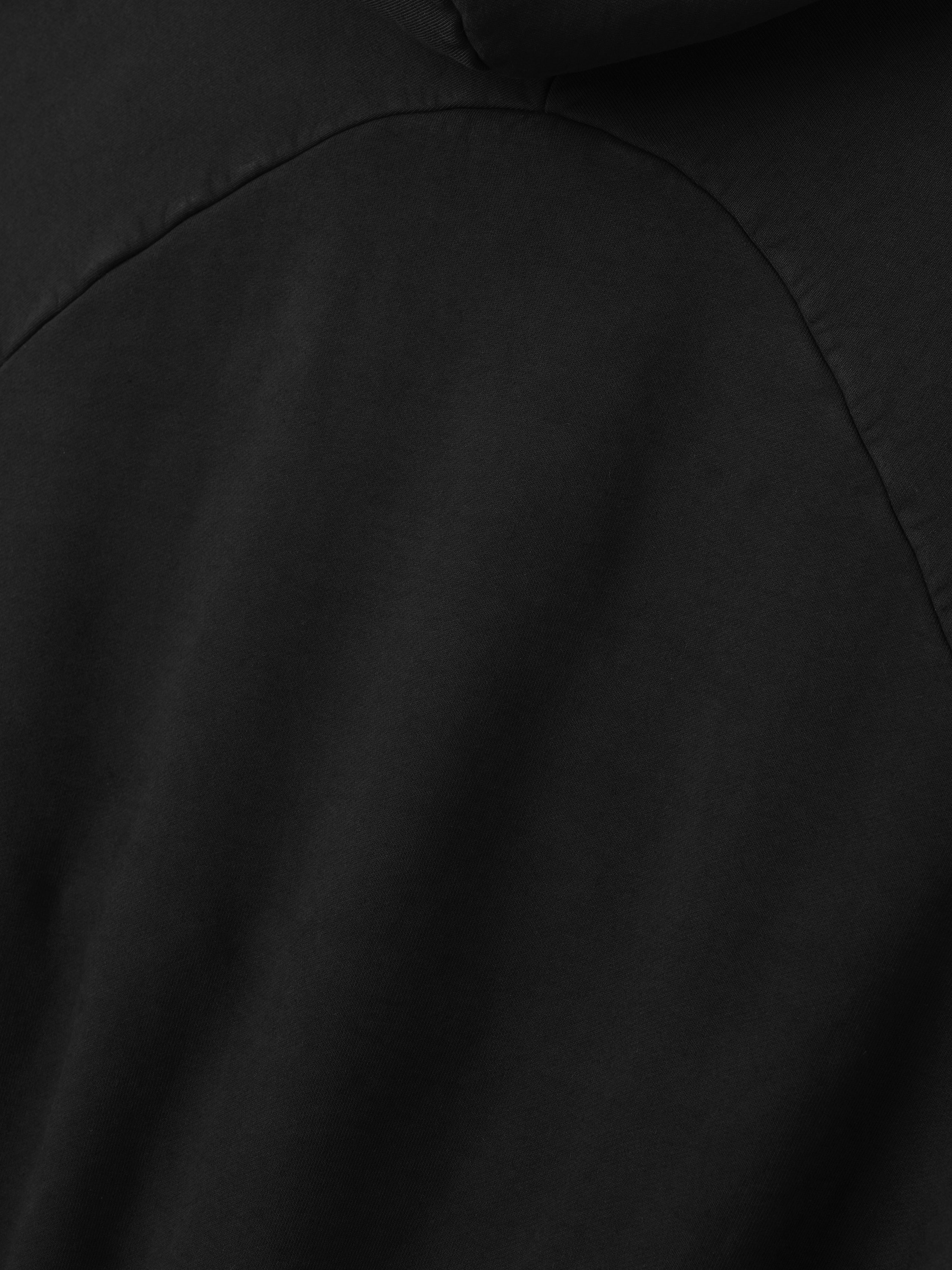 Essentials Sunfaded Classic Half Raglan Hoodie W/ Pocket Black