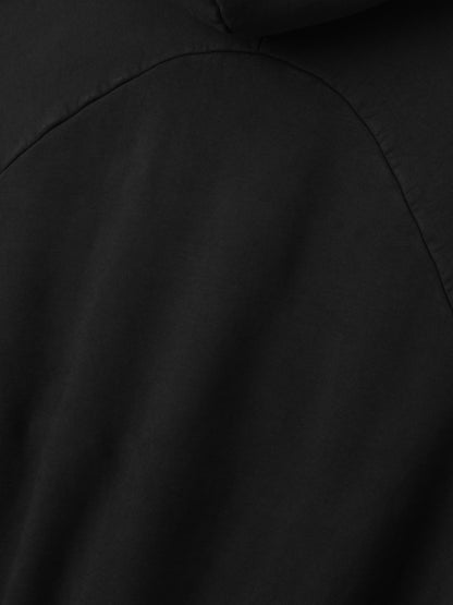Essentials Sunfaded Classic Half Raglan Hoodie W/ Pocket Black