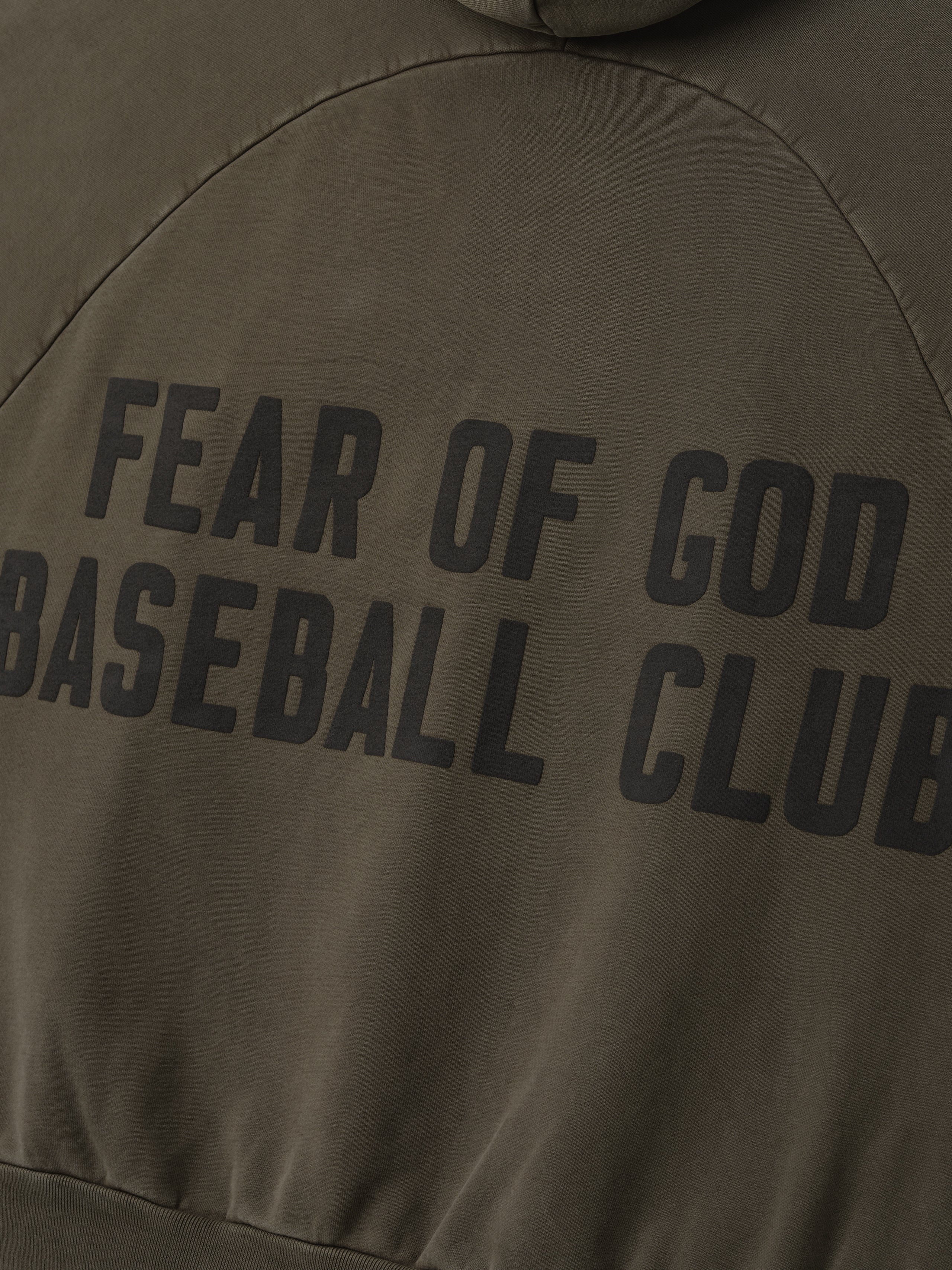 Essentials Baseball Club Half Zip Hoodie Faded Brown
