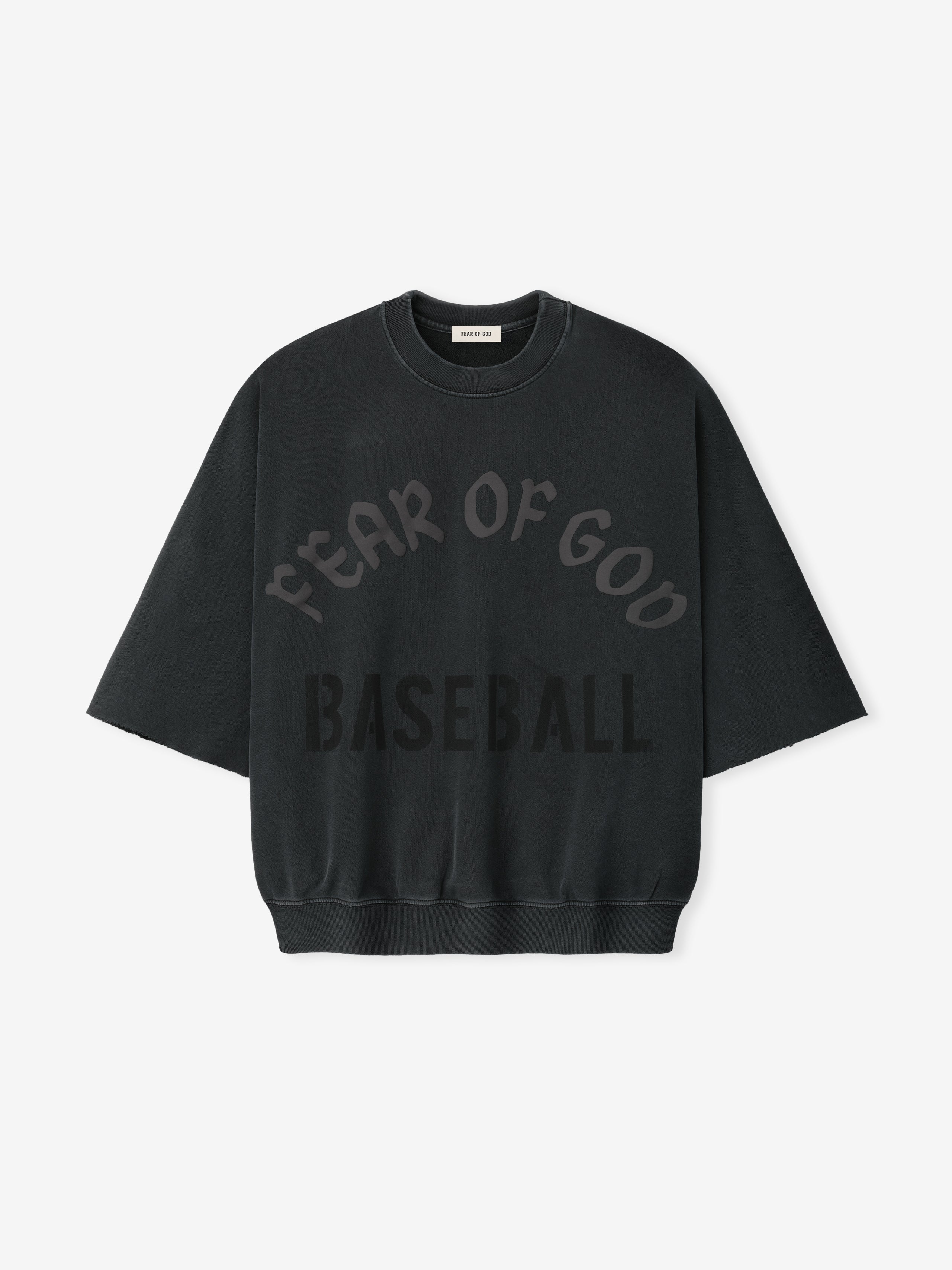 Essentials Baseball Cut Sleeve Sweatshirt Black