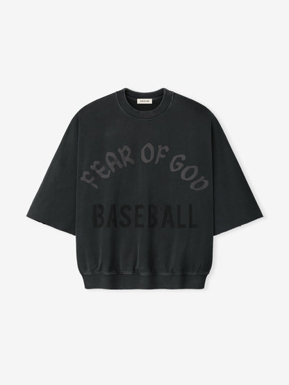 Essentials Baseball Cut Sleeve Sweatshirt Black