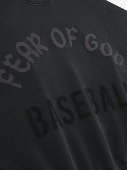 Essentials Baseball Cut Sleeve Sweatshirt Black