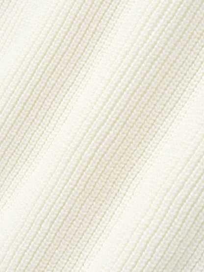 Essentials Zip-Up Sweater Long Sleeve Cream