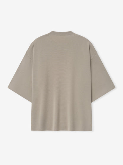 Essentials Merino Milano Knit Tee Dusty Beige