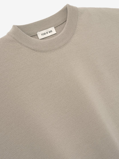 Essentials Merino Milano Knit Tee Dusty Beige