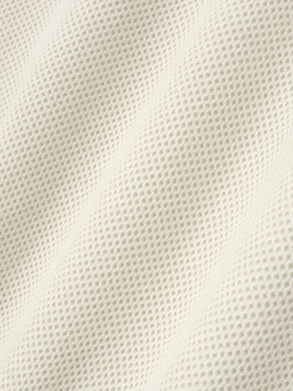 Essentials Wool Cotton Sport Mesh Knit Sweater Cream