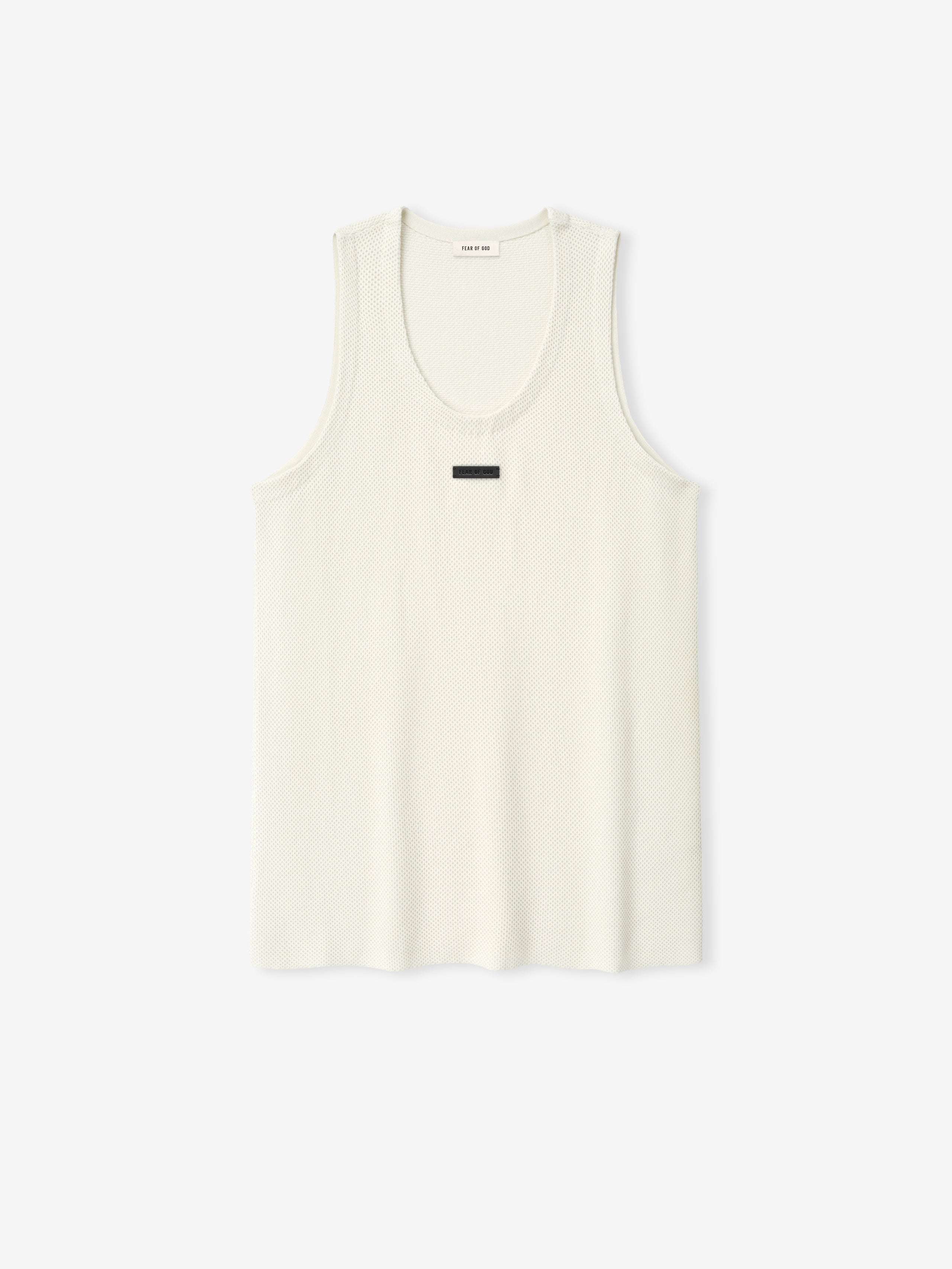 Essentials Knitted Tank Top Cream