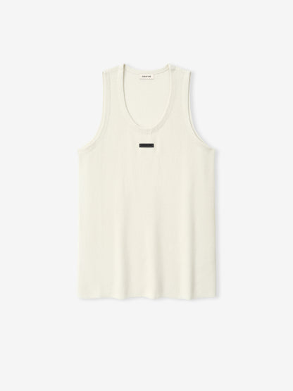 Essentials Knitted Tank Top Cream
