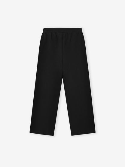 Essentials Double Knit Flared Jogging Pant Black