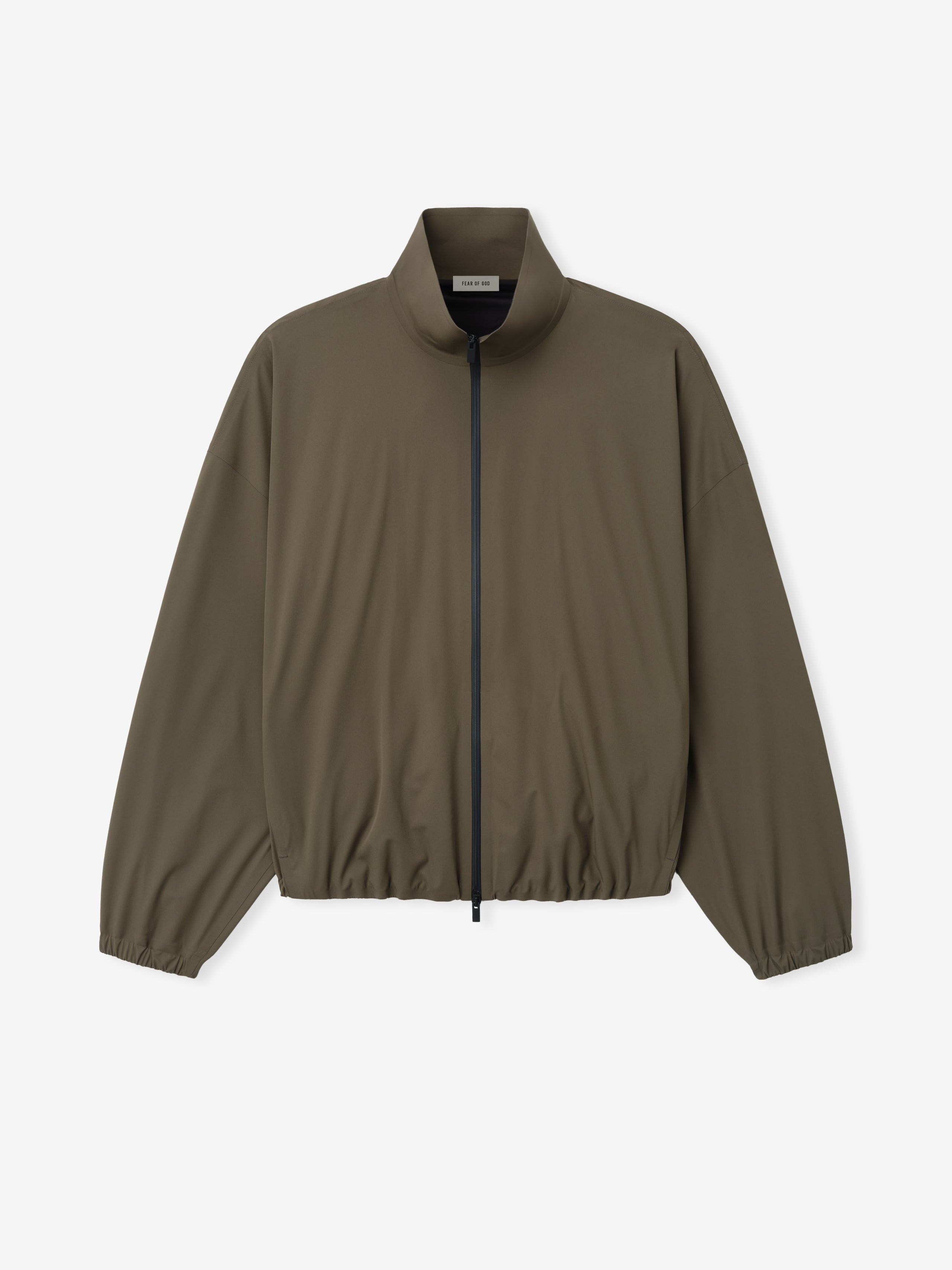 Essentials Bonded Nylon Tech Track Jacket Forest