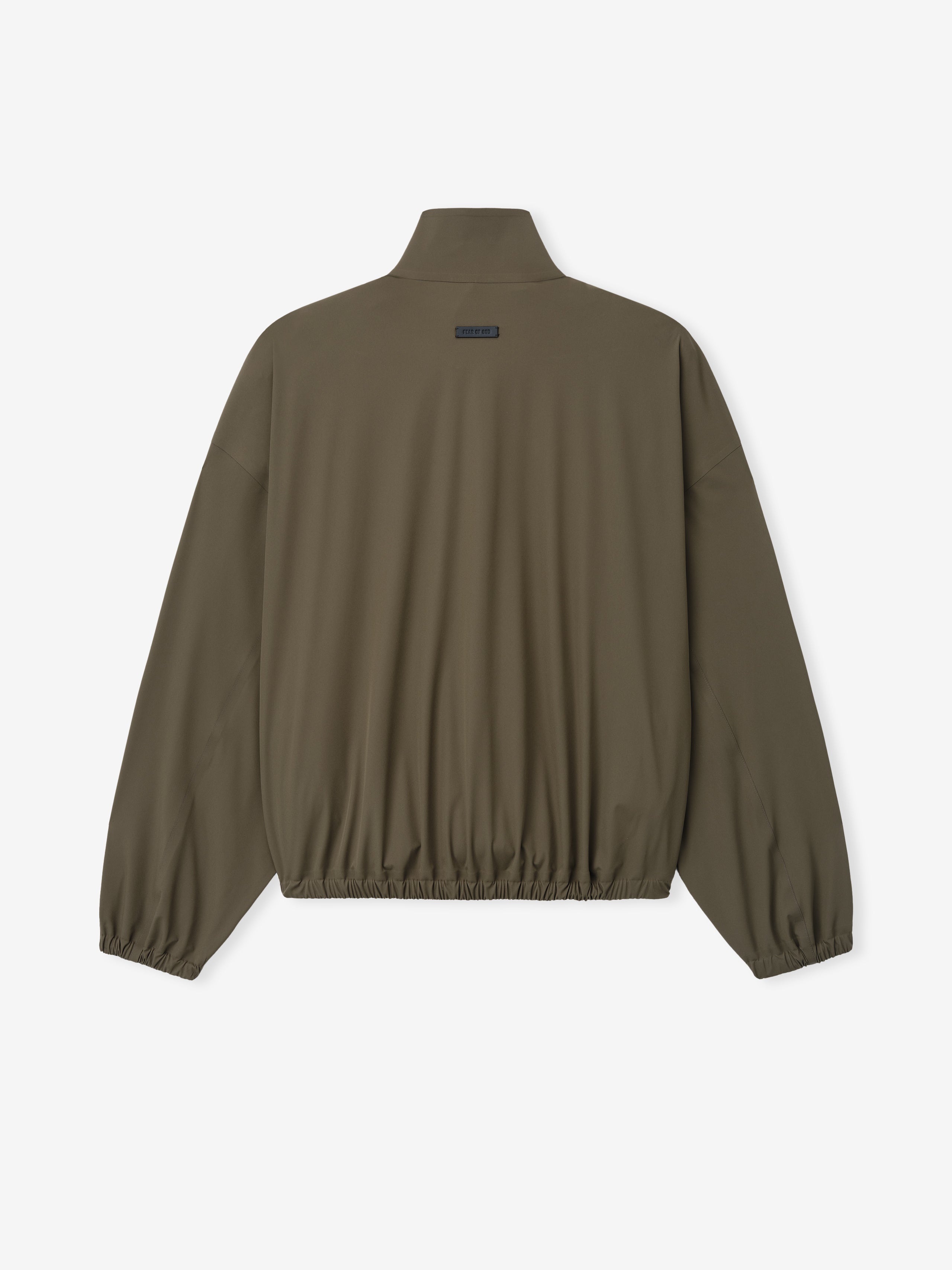 Essentials Bonded Nylon Tech Track Jacket Forest