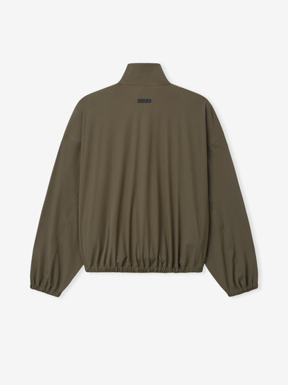 Essentials Bonded Nylon Tech Track Jacket Forest