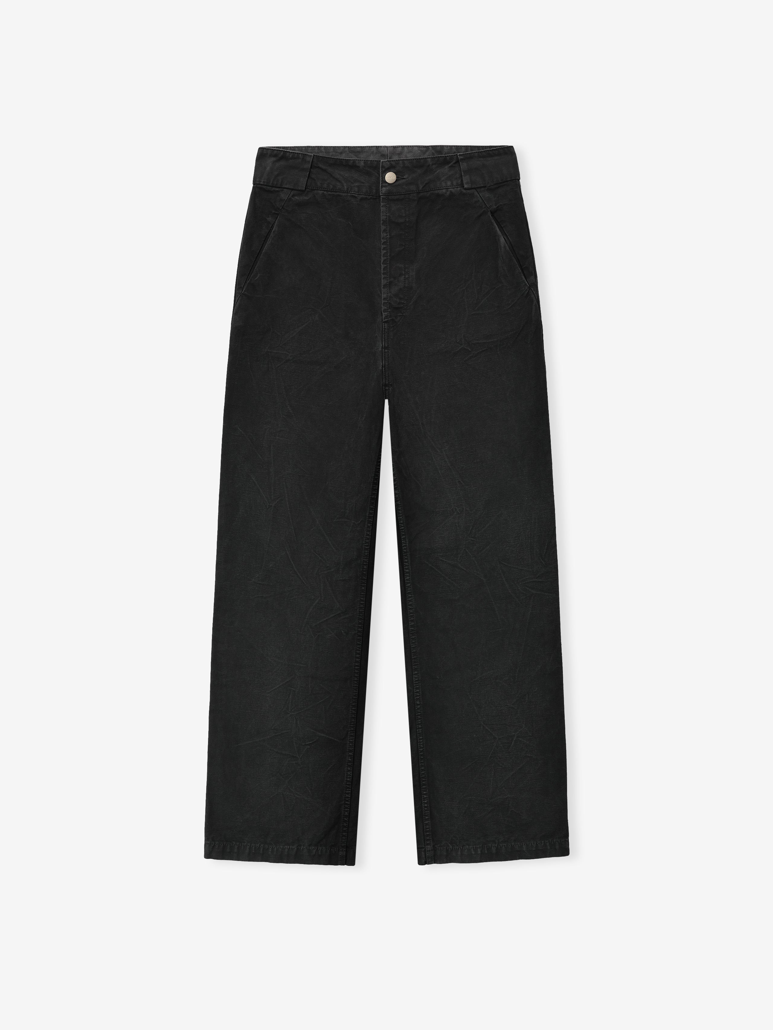 Essentials Washed Canvas Utility Pant Washed Black