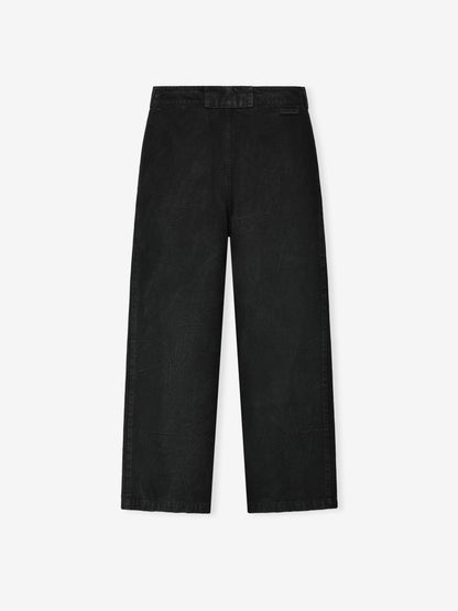 Essentials Washed Canvas Utility Pant Washed Black
