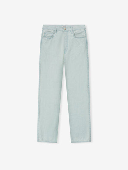 Essentials Bleach Washed Denim Straight 5 Pocket Bleach Wash