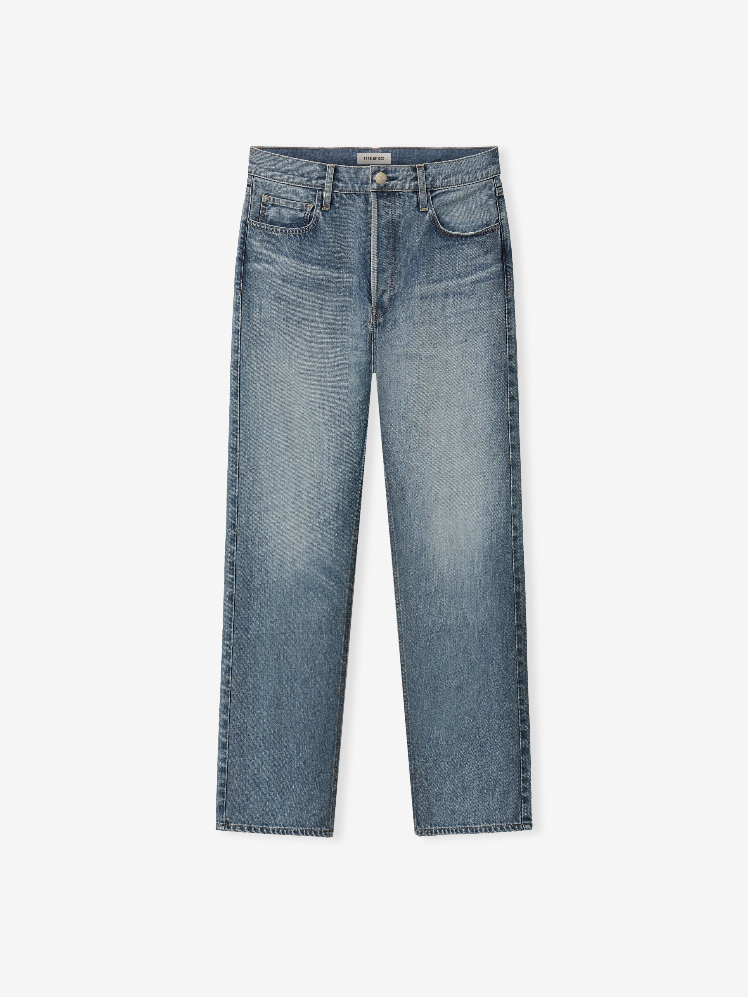Essentials Straight 5 Pocket Medium Indigo