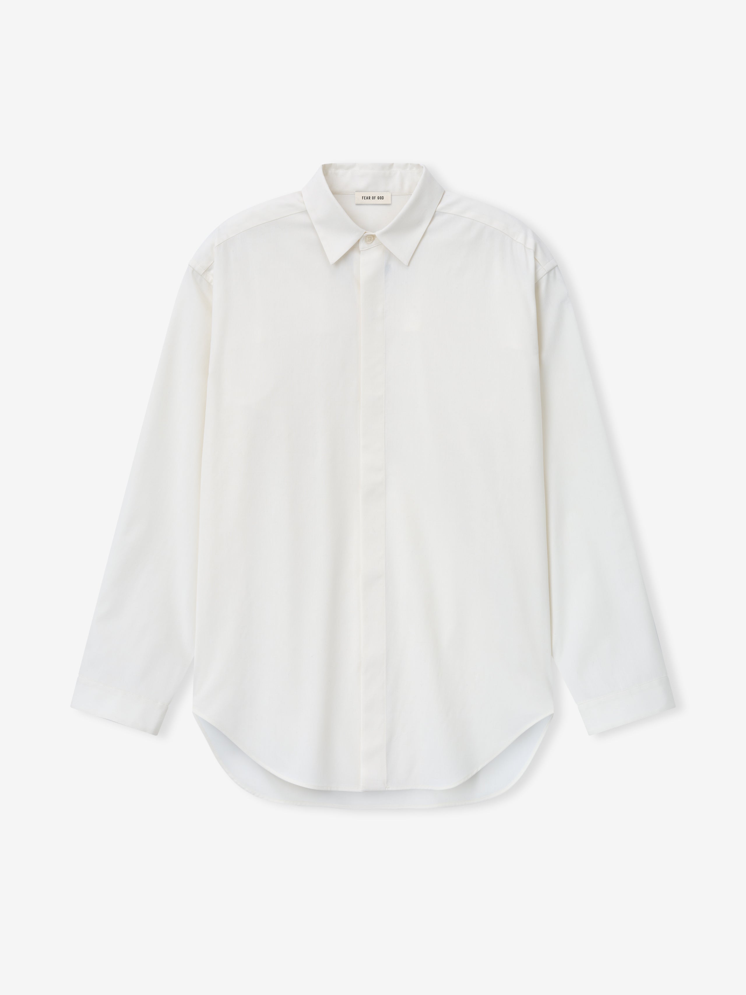 Essentials Cotton Wool Oxford Classic Shirt White