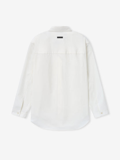 Essentials Cotton Wool Oxford Classic Shirt White